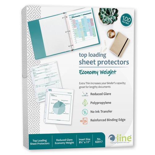 c-line-62017-top-loading-sheet-protectors-economy-weight-reduced-glare-box-of-100