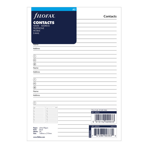 filofax-340206-a5-size-contacts-refill-24-sheets-white-paper-cover-view