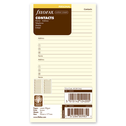 filofax-130253-contacts-refill-personal-size-cotton-cream-pack-of-24