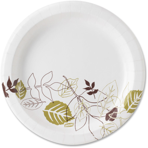 Dixie UX9PATH Pathways 9" Medium-weight Paper Plates by GP Pro