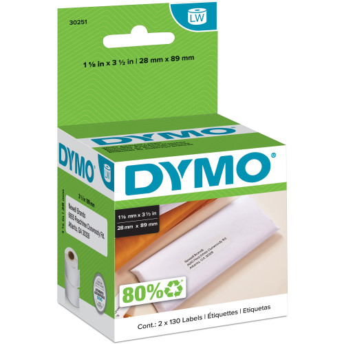 Dymo 30251 White Address Labels