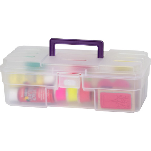 Akro-Mils 09912CLPUR 12" All-purpose Storage Box