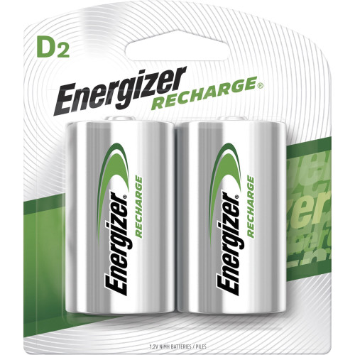 Energizer NH50BP2CT NiMH e2 Rechargeable D Batteries