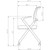 Lorell 41845 Plastic Arms Mesh Back Nesting Chair