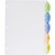 Avery 11200 Plastic Binder Dividers, Insertable Multicolor Style Edge 5-tabs