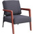 Lorell 67000 Fabric Back/Seat Rubber Wood Lounge Chair