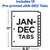 Avery 11331 Preprinted Monthly Tabs Plastic Dividers