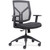 Lorell 83111 Mid-Back Chairs with Mesh Back & Fabric Seat