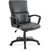 Lorell 84570 Euro Design Leather Executive Mid-back Chair