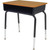 Lorell 99893 Adjustable-Height Student Desks with Book Box