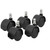 Master Caster 64330 Duet Noiseless Carpet Mat Casters, 5/Set