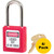 Master 410REDPK Danger Red Safety Padlock