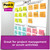 Post-it 65424SSMIACP Super Sticky Notes - Supernova Neons Color Collection