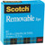 Scotch 811341296 Removable Magic Tape Roll