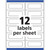 Avery 5735 Send & Reply Piggyback Labels