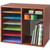 Safco 9420CY Adjustable 12-Slot Wood Literature Organizer