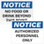 Avery 61555 NOTICE Header Self-Adhesive Outdoor Sign