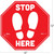 Tabbies 29202 BeSafe STOP HERE Messaging Carpet Decals