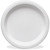 Tablemate TM10644WH Round Disposable Plastic Plates