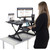 Victor DCX710G High Rise Height Adjustable Standing Desk with Keyboard Tray