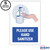 Avery 83179 Surface Safe USE HAND SANITIZER Wall Decals