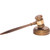 Advantus 60001 Gavel Set with Sound Block and Brass Band