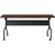 Lorell 59514 Mahogany Flip Top Training Table