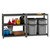 Lorell 59701 3,200 lb Capacity Riveted Steel Shelving