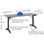 Lorell 60736 Mobile Folding Training Table