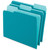 Pendaflex 152-1/3TEA Two-tone Color File Folders