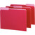 Pendaflex 4210 1/3 RED 1/3-cut Tab Color-coded Interior Folders