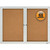 Quartet 2124 Enclosed Cork Bulletin Board for Outdoor Use