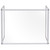 Bi-silque GL07219101 Desktop Divider Glass Barrier