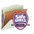 Smead 13776 SafeShield Fastener 1-Divider 2" Expansion Classification Folders