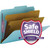 Smead 14030 SafeSHIELD Fasteners 2 Divider Classification Folders