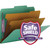 Smead 14033 SafeSHIELD Fasteners 2 Divider Classification Folders