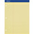 Ampad 20245 Perforated 3 Hole Punched Ruled Double Sheet Pads - Letter