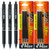 Pilot FriXion Clicker 07 Erasable Black Gel Ink Pens, 3 Pens With 2 Pk of Refills Plus FREE Shipping