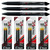 Pilot Precise V5 RT, 3 Pens With 4 Packs of Refills, Black Ink, 0.5mm Extra Fine Point