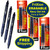 Pilot FriXion Clicker 07 Erasable Navy Gel Ink, 3 Pens with 3 Pk of Refills Plus FREE Shipping