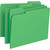 value-21123-green-file-folders-13-cut-letter-size-1-ply-tab-box-of-100