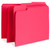 Value 21124 File Folders, Red, 1/3 Cut, Letter Size, 1-Ply Tab, Box of 100