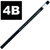 Tombow Mono 51505, 4B, Graphite Professional Drawing Pencils