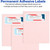 Avery 5160 Easy Peel Address Labels, 1 x 2-5/8", Laser, Box of 3000