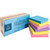 Business Source 36615 Adhesive Notes, Extreme Colors, 3 x 3", Pack of 12