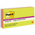 Post-it F33012SSAU Super Sticky Full Adhesive Notes - Energy Boost Color Collection