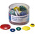 Officemate OIC 92500 Round Magnets, Assorted Sizes & Colors, Tub of 30