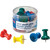 Officemate OIC 92902 Giant Push Pins, Assorted Colors, Tub of 12