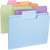 Smead 11961 SuperTab Folders, 1/3 Cut Tabs, Assorted Colors, Box of 100