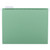 Smead C15HGN 64061 Green Letter Size Hanging File Folders, 1/5 Cut Tabs, Box of 25